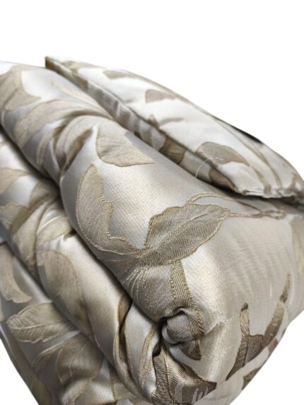 Trapunta Matrimoniale Raso Jacquard Alma Beige